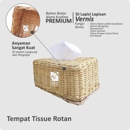 Rattan tissue box, tissue box, car tissue holder, made of rattan wood
