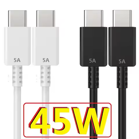 100Pc 1M 2M 45W 5A Super Fast Quick Charging USB C to USB-C PD Type c Cables Cable For Samsung Galax