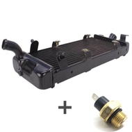 1 Set Motorcycle Water Tank Radiator Cooler With Sensor Motorbike Parts For Honda Steed 400/600 VLX 