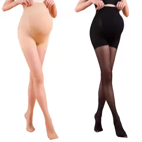 K8GF Lightweight Anti Snag Pregnancy Pantyhose Sheer Skin Like Appearance Tights