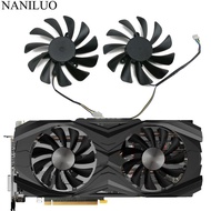 2ชิ้น/ล็อต95Mm Cooler พัดลมเปลี่ยนสำหรับ Zotac GeForce GTX 1070Ti 1080 Ti GTX1070 Ti GTX1080Ti AMP Edition การ์ดจอพัดลมทำความเย็น