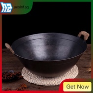 Old-Fashioned Cast Iron Pan Double-Ear Wok Pig Iron Uncoated Wok Non-Stick Pan Home Gas Stove Special Wok x6N5 PC3T