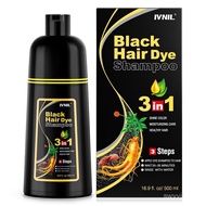 IvnilkHairDyeShampoo3in1HairColorShampooforWomen&MenforGrayHairCoverage,shampooparapintarelcabello W