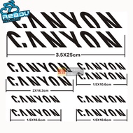 24 Hours Shipping Road Bike Sticker Car Sticker Bicycle Sticker Sticker Suitable for CANYON Bicycle Road Frame Sticker (Size 2)