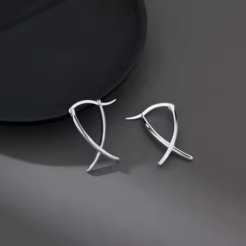 REETI 925 Sterling Silver Earrings Geometry Earrings For Women Gift Earings Fashion Jewelry Korean E