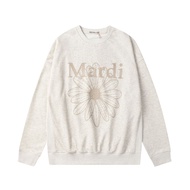 Mardi MercrediˉKorean trendy brand small daisy dachshund dog printed sweater mens and womens same pu