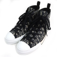 Unused △DIOR Dior Homme 3SH126ZSA H961 B23 Oblique Logo High-Top Sneakers Black/Beige Size 43 with D