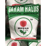 Garam Halus/Garam Kasar Cap Mawar 1KG Beriodin Australia