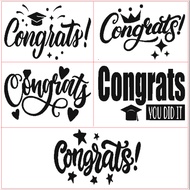 STICKER CONGRATS CONGRATULATION YOU DID IT FOR GRADUATION WEDDING ENGAGEMENT OTHERS - [SIZE A4/A5/4X