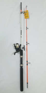 BANDIT STRIKE SOLID ROD SPINNING 602 + BANDIT AK200 SHRIMP REEL