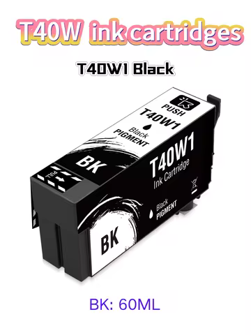 T40W1 T40W2 T40W3 T40W4 Ink Cartridge SureColor T2170 T3170 T3170M T5170 T5170M (4 Packs,Bk C M Y)