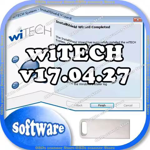 Software For Chrysler Diagnostic Tool WiTech V17.04.27 Best Quality For MicroPod 2 Wifi Dodge Fiat J