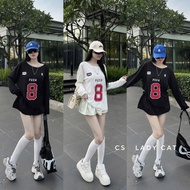 Number 8 T-shirt, loose, soft and cool