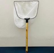 China White Fish Net with Wood Handle - 14”