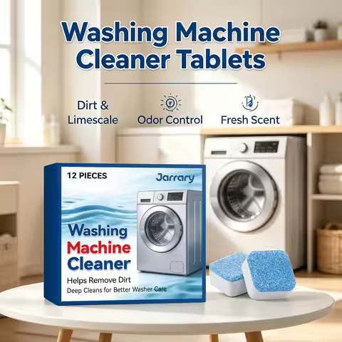 Washing Machine Cleaner Tablets Removing Limescale Eliminate Bad Odors Washer Maintenance Deep Clean