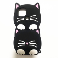 เคส A15สำหรับ OPPO 3D แมวการ์ตูนน่ารักซิลิโคนนิ่มเคสมือถือสำหรับ OPPO เคส A15S