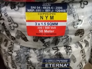 Kabel Listrik Eterna NYM 3x1.5 PER METER NYM ETERNA 3 x 1.5 METERAN