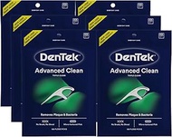 DenTek Triple Clean Advanced Clean Floss Picks, No Break & No Shred Floss, 150 Count, 6 Pack
