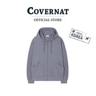 COVERNAT Hoodie Small Logo Hooded Zip-Up Grey (70043SSLHDU_S6GYXX)
