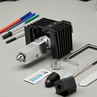 HOT2,,Bambu Lab X1/X1C 3D Kit Hotend HOT2 Diperbaharui dengan Muncung Keluli Keras & Blok Pemanas un