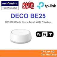 TP-LINK DECO BE25 1-Pack BE5000 Whole Home Mesh WiFi 7 System ( Pack of 1 ) - 3 Year Local TP-Link W