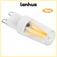 LANHUA 10pcs G9 Light Bulb, 2W Warm White G9 LED Bulb, Easy AC220V COB Filament LED Corn Bulb Wall L