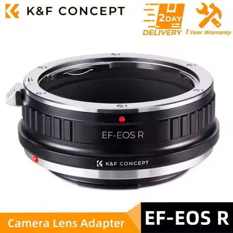 K&F CONCEPT EF-EOS R Camera Lens Mount Adapter Ring for Canon EOS EF EF-S Lens to Canon EOS R RF Mou