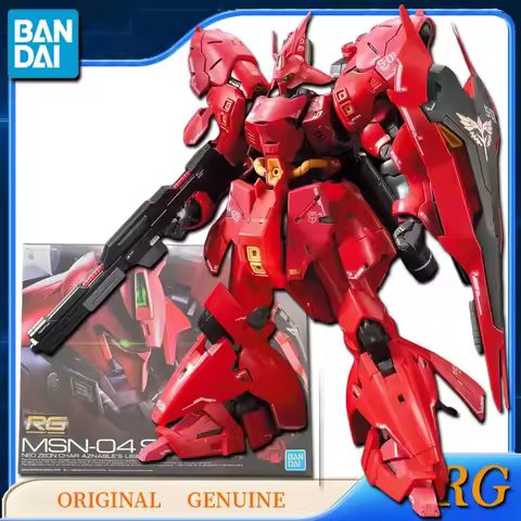 Bandai Original Genuine GUNDAM RG MSN-04 SAZABI Anime Action Figures Toys for Boys Girls Kids Gift C