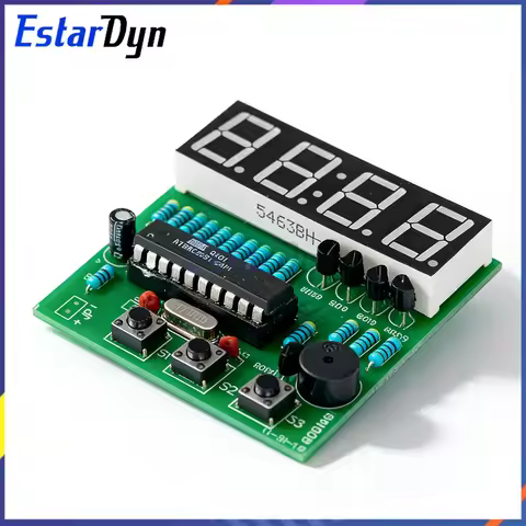 AT89C2051 4 Digit Digital Clock Kit DIY Soldering Practice Electronic Production Suite for Arduino S