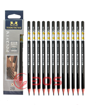 Hộp 12 Cây Viết Chì Gỗ Elisa ( 2B 3B 4B 5B 6B 7B 8B 9B 10B ) Todo Suyo Tiêu Chuẩn Nhật Bản Chất Lượn