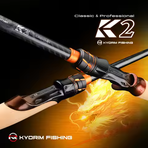 KYORIM K2 High Carbon Long Distance Lure Fishing Rod 2 Section Ultralight Spinning Casting Fishing P