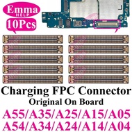 10pcs Charging FPC Connector For Samsung Galaxy A54 A34 A14 A04 A35 A55 A25 A15 A05s A24 USB Charger