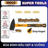 INGCO TOOLS Flat head nail hammer & square 100g HMH880100 / 200g HMH880200 / 300g HMH880300