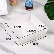 Paper box sandwich Kraft Super Tebal (isi 10 + tutup Mika)