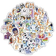 60PCS Waterproof Bluey Stickers - Adorable Puppy Decals for Toddlers & Crafts