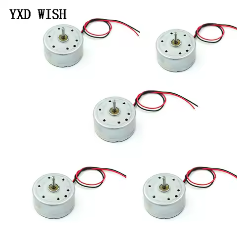 5pcs DC Motor Micro 300 Solar Motor DC 3V 4.5V 5V Motors For DIY Toys 2 Pins Plug Spacing PH 2.0mm B