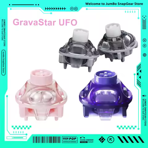 GravaStar UFO Magnetic Switch 3pin Linear Switches 360° Dual Rail Design Factory Lubrication Custom 