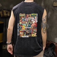 Lansboter Áo phông dành cho nam không tay in Truyện tranh cổ điển