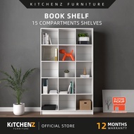 KitchenZ Book Shelf Rack Divider Cabinet with 15 Compartments 1004