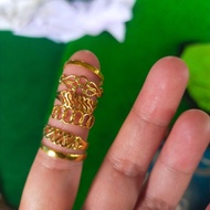 cincin motif emas asli kadar 999 berat 1 gram
