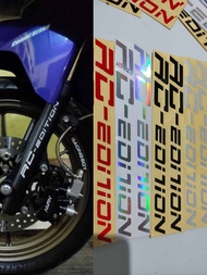 STICKER SHOCK BOTTOM RC EDITION CUTTING 1 PASANG ACESORIS VARIASI MOTOR MURAH KEREN VIRAL