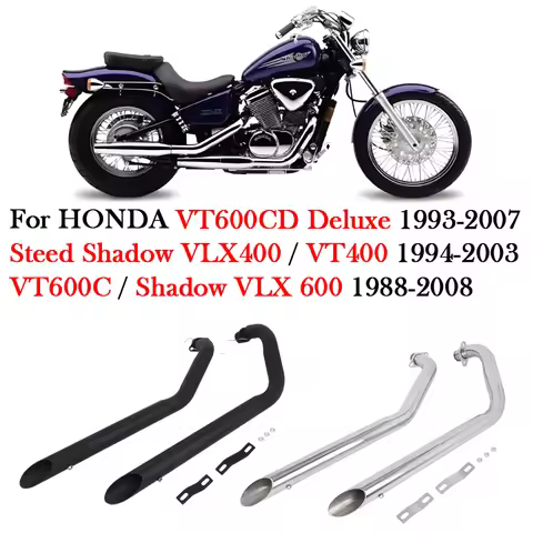 For HONDA Shadow VLX 600 VT600C 1988 - 2008 VT400 Steed Shadow VLX400 VT600CD Deluxe Motorcycle Exha