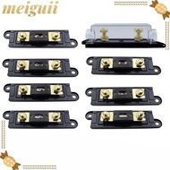 MEIGUII Fusible Link, ANL Transparent Fuse Holder, Auto Accessories 50A/80A/100A/250A/300A Bolt-on Fuse Holder Distribution