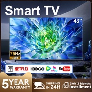 Smart TV 43 Inch 4K UHD Android TV EXPOSE 32 Inch Television 50 Inch Android 12.0 HDR Wifi Dolby Sound LED Blue light TV Murah With YOUTUBE/NETFLIX/HDMI