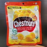 TONG GARDEN - 120g bag - SHELLED Roasted CHESTNUTS (Diet) / THAI LAND / Keto Diet Roasted Chestnut w