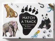 ＊小貝比的＊MATCH A TRACK/MATCH 25 ANIMALS TO THEIR PAW PRINTS/圖卡