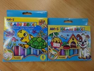 韓國玻璃彩繪手工顏料 6色8色 amos glass deco