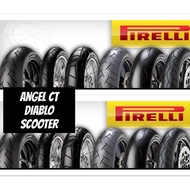 Pirelli Diablo Rosso , Angel City , Angel scooter - Tubeless Rim 14 | NMAX, Aerox, Click, PCX, Mio