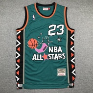 IDAWN7 All Star 96 Bulls No.23 Basketball Jersey Embroidery Style Vest Men Shirt