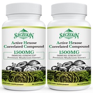 Active Hexose Correlated Compound 1500 mg Supplement, Natural 8 Mushroom Extract Supplement, Immune 